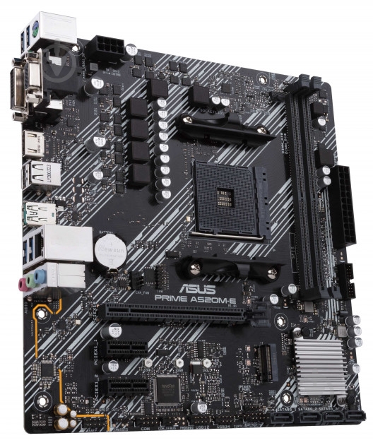 Материнская плата Asus PRIME A520M-E (Socket AM4, AMD A520, mirco ATX) - фото 3