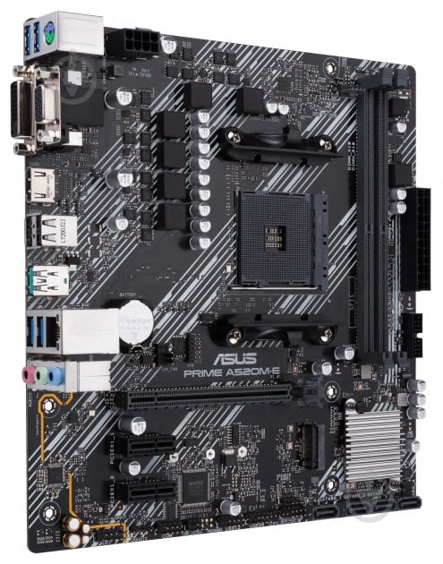 Материнская плата Asus PRIME A520M-E (Socket AM4, AMD A520, mirco ATX) - фото 5