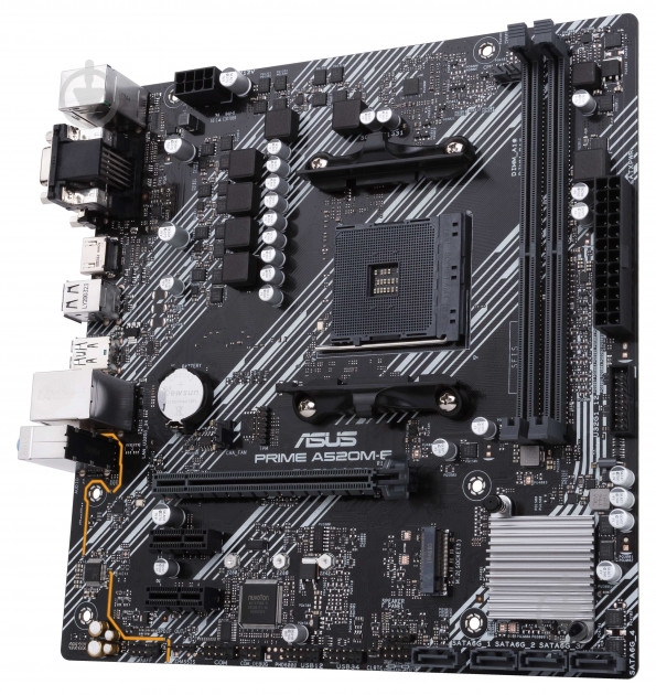 Материнская плата Asus PRIME A520M-E (Socket AM4, AMD A520, mirco ATX) - фото 2