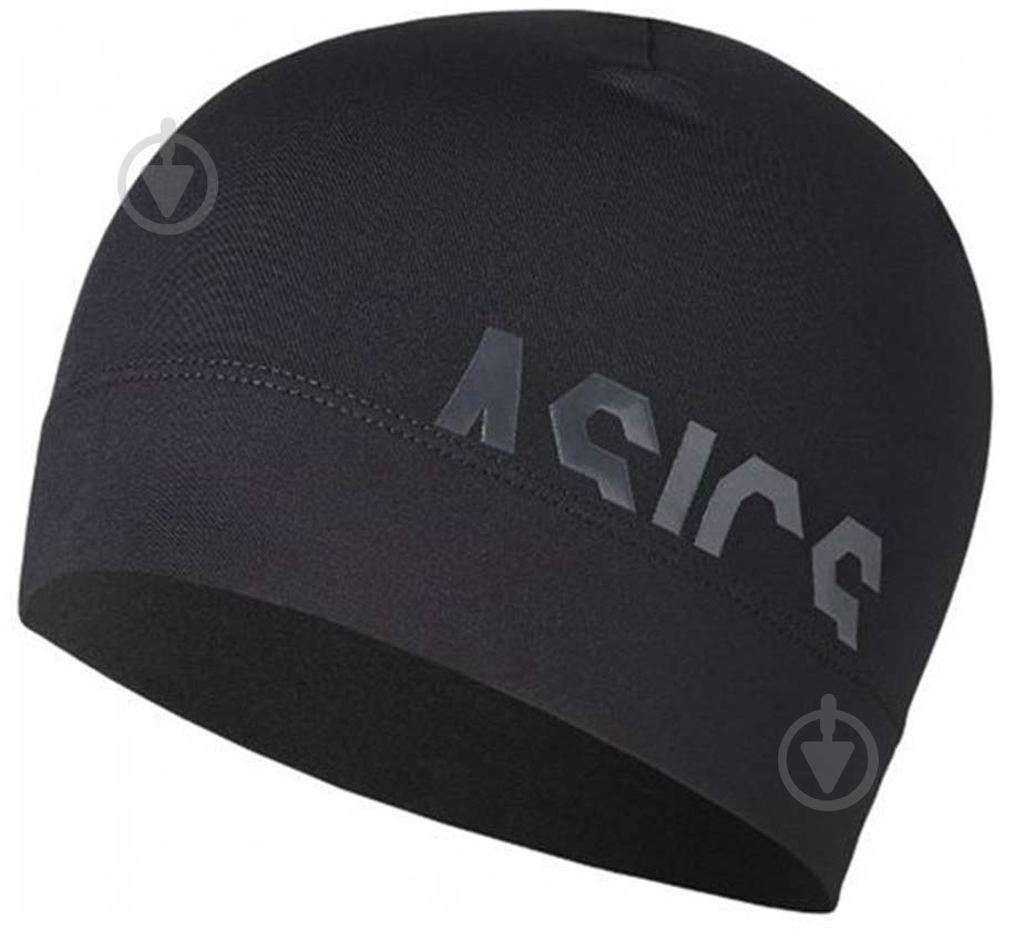 Шапка Asics Logo Beanie 3013A034-001 р.one size черный - фото 1