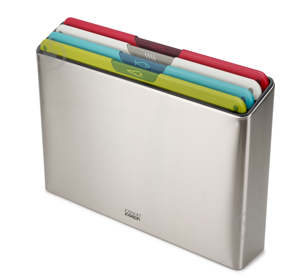 Набор досок разделочных с подставкой Joseph Joseph 4 шт. 01001130 - фото 1 Набор досок разделочных с подставкой Joseph Joseph 4 шт. 01001130 - фото 1