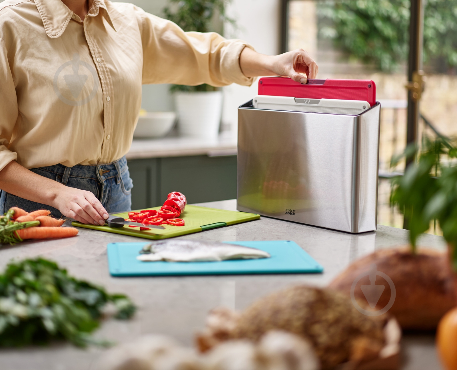 Набор досок разделочных с подставкой Joseph Joseph 4 шт. 01001130 - фото 6 Набор досок разделочных с подставкой Joseph Joseph 4 шт. 01001130 - фото 6