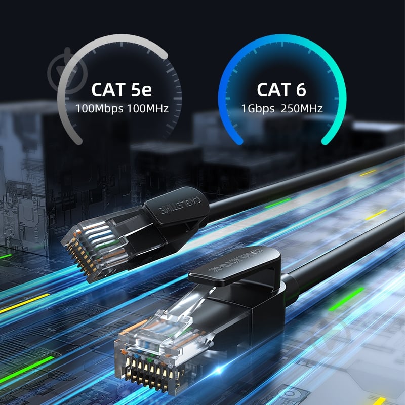 Патч-корд CableTime UTP 1000Mbps 250MHz (CN60U) 20 м черный - фото 5
