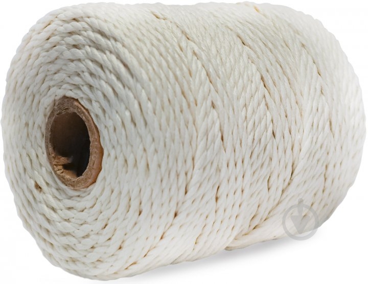 Шпагат Gruntek хлопчатобумажный 3 мм 75 м крафт 0,395 кг - фото 2