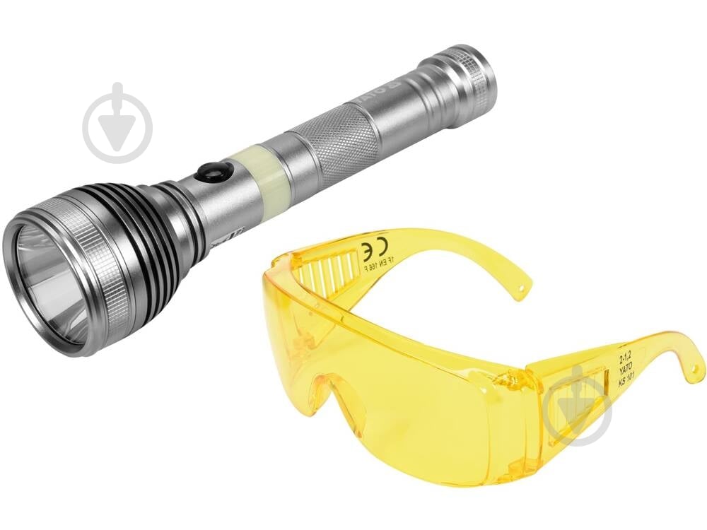 Фонарик YATO YT-08588 серый - фото 1 Фонарик YATO YT-08588 серый - фото 1