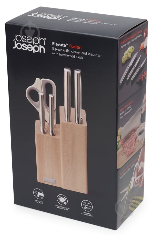 Блок с ножами Joseph Joseph 5 шт. 01001134 - фото 1 Блок с ножами Joseph Joseph 5 шт. 01001134 - фото 1
