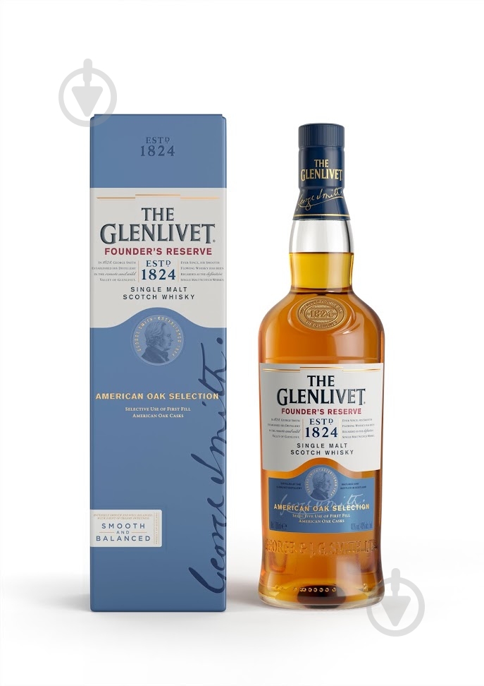 ᐉ Віскі Glenlivet Founder's Reserve 40% 0,7 л • Краща ціна в