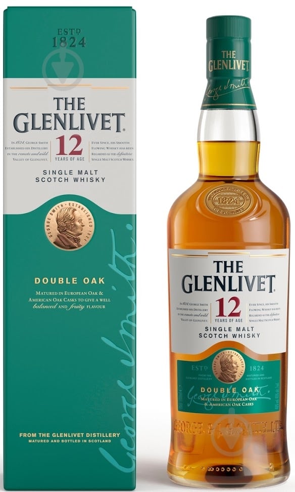 Виски Glenlivet 12 лет выдержки 40% 0,7 л - фото 1