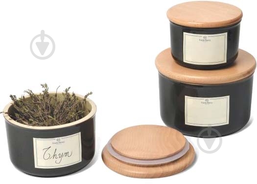 Банка для сыпучих Emile Henry Kitchen tools 500 мл черная 798743 - фото 3 Банка для сыпучих Emile Henry Kitchen tools 500 мл черная 798743 - фото 3