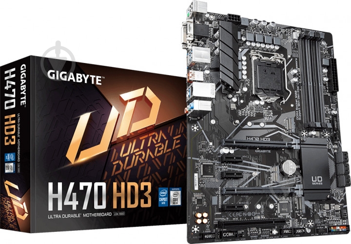 Материнская плата Gigabyte H470 HD3 (Socket 1200, Intel H470, ATX) - фото 5