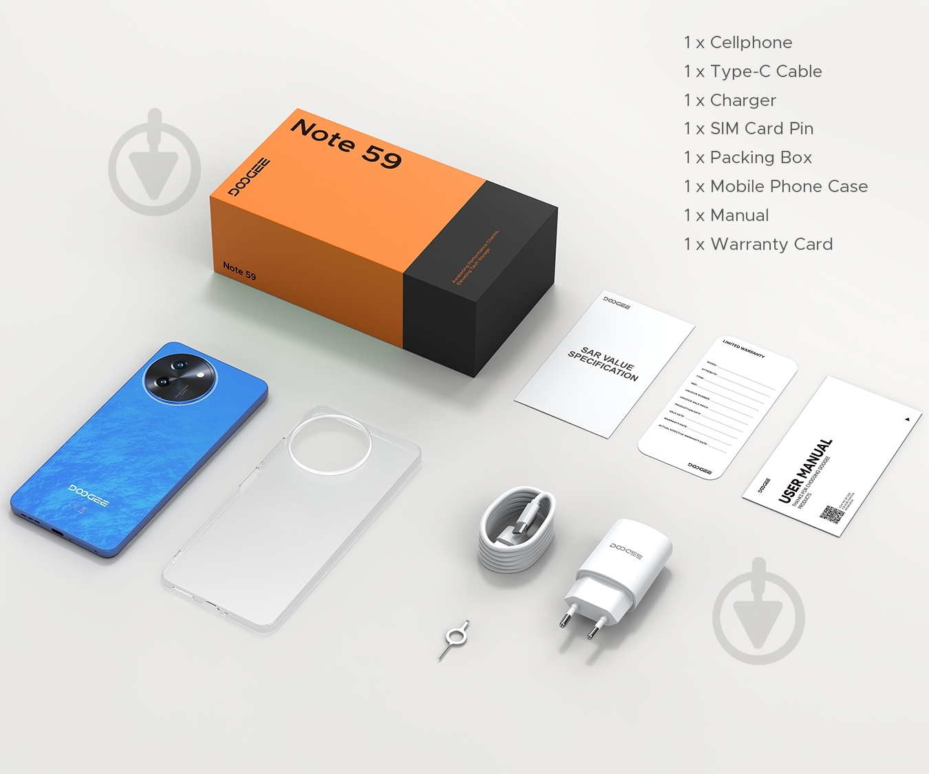 Смартфон Doogee Note 59 8/128GB blue (NOTE_59_BL) - фото 6