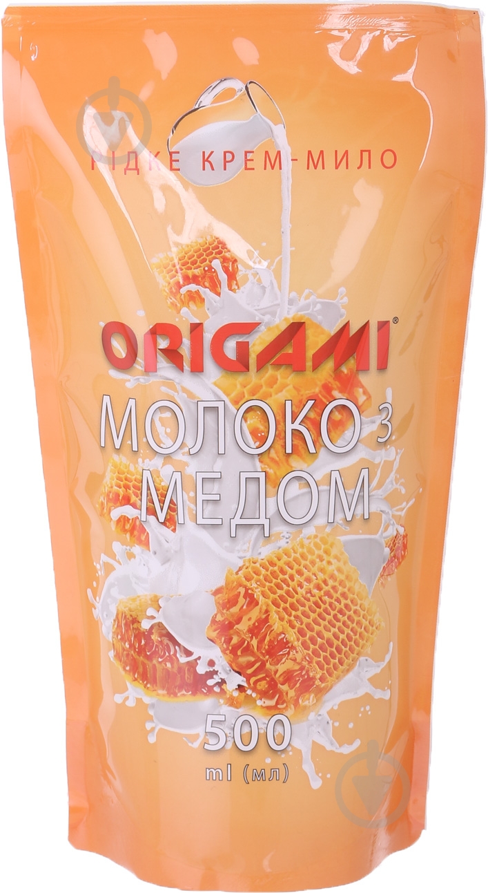 Рідке Мило рідке Origami Молоко та мед 500 мл - фото 1 Рідке Мило рідке Origami Молоко та мед 500 мл - фото 1