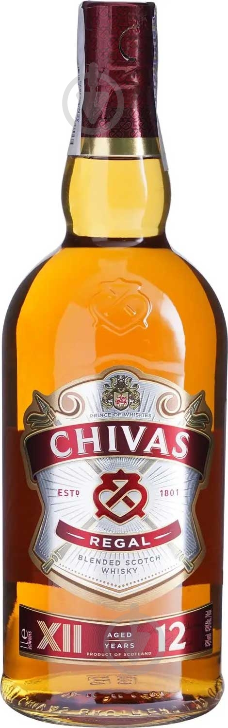 Виски Chivas Regal 12 лет выдержки 40% 1 л - фото 1