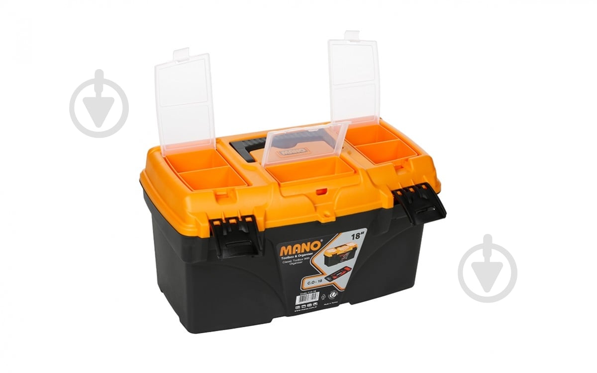 Ящик для ручного інструменту Mano класичний із органайзером 18" 432x250x238 мм C.O-18 - фото 2