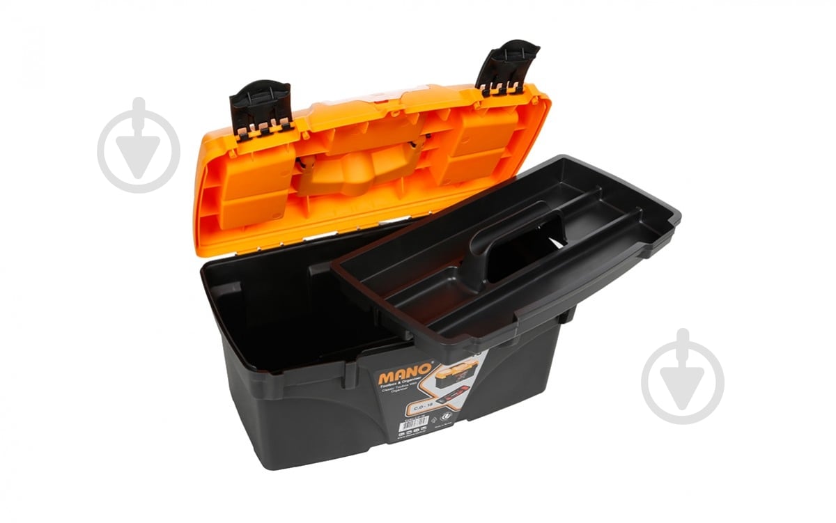 Ящик для ручного інструменту Mano класичний із органайзером 18" 432x250x238 мм C.O-18 - фото 3
