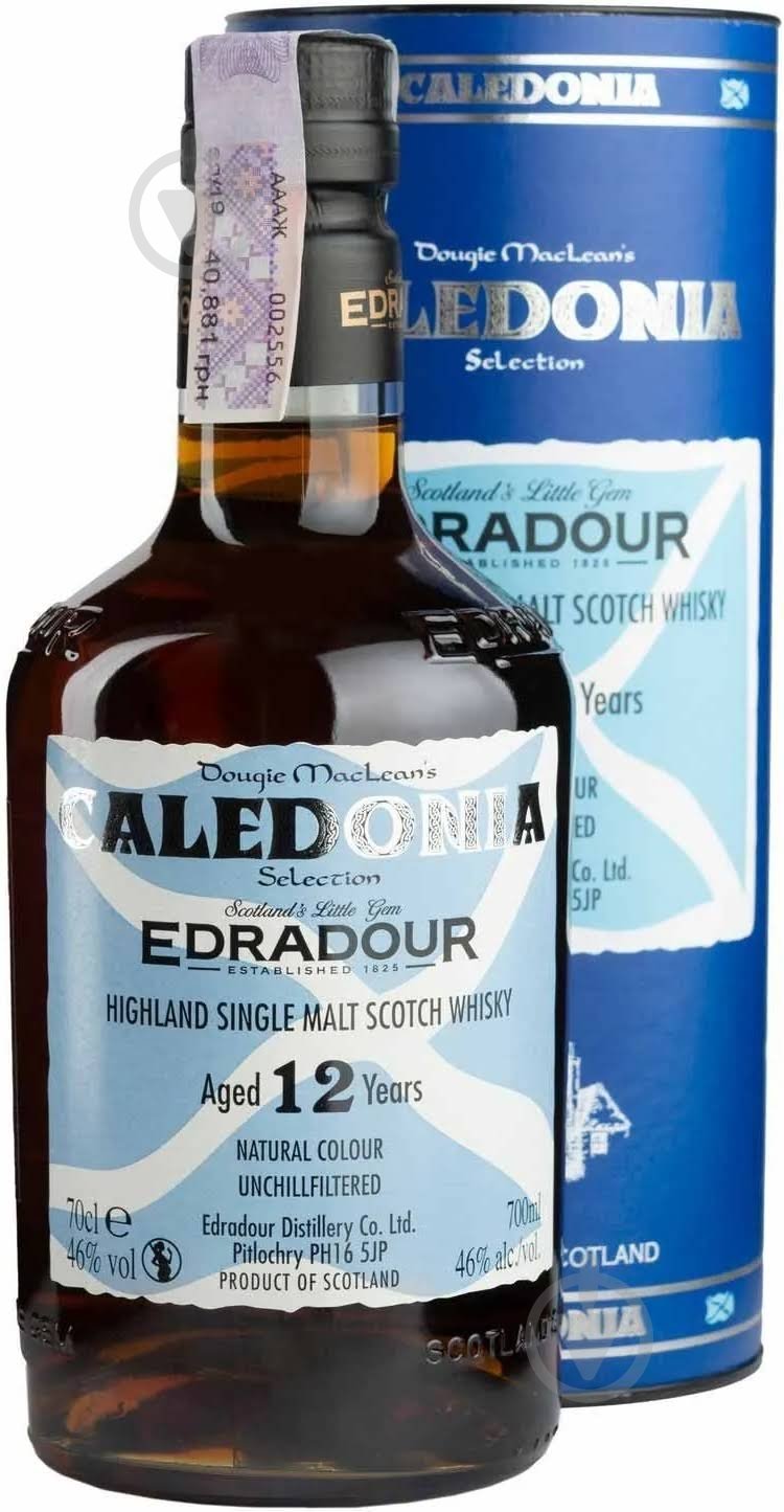 Виски Edradour 12yo Caledonia 0,7 л - фото 1 Виски Edradour 12yo Caledonia 0,7 л - фото 1