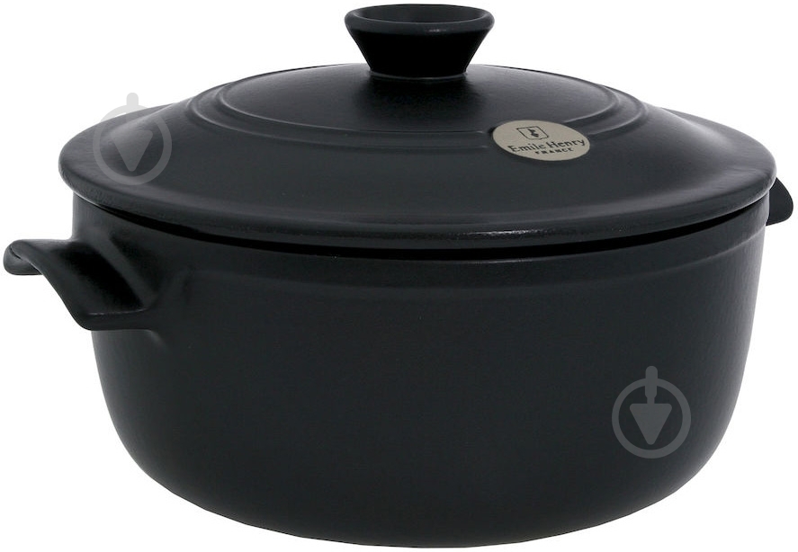 Кастрюля Emile Henry Cookware 5,3 л черная 794553 - фото 1
