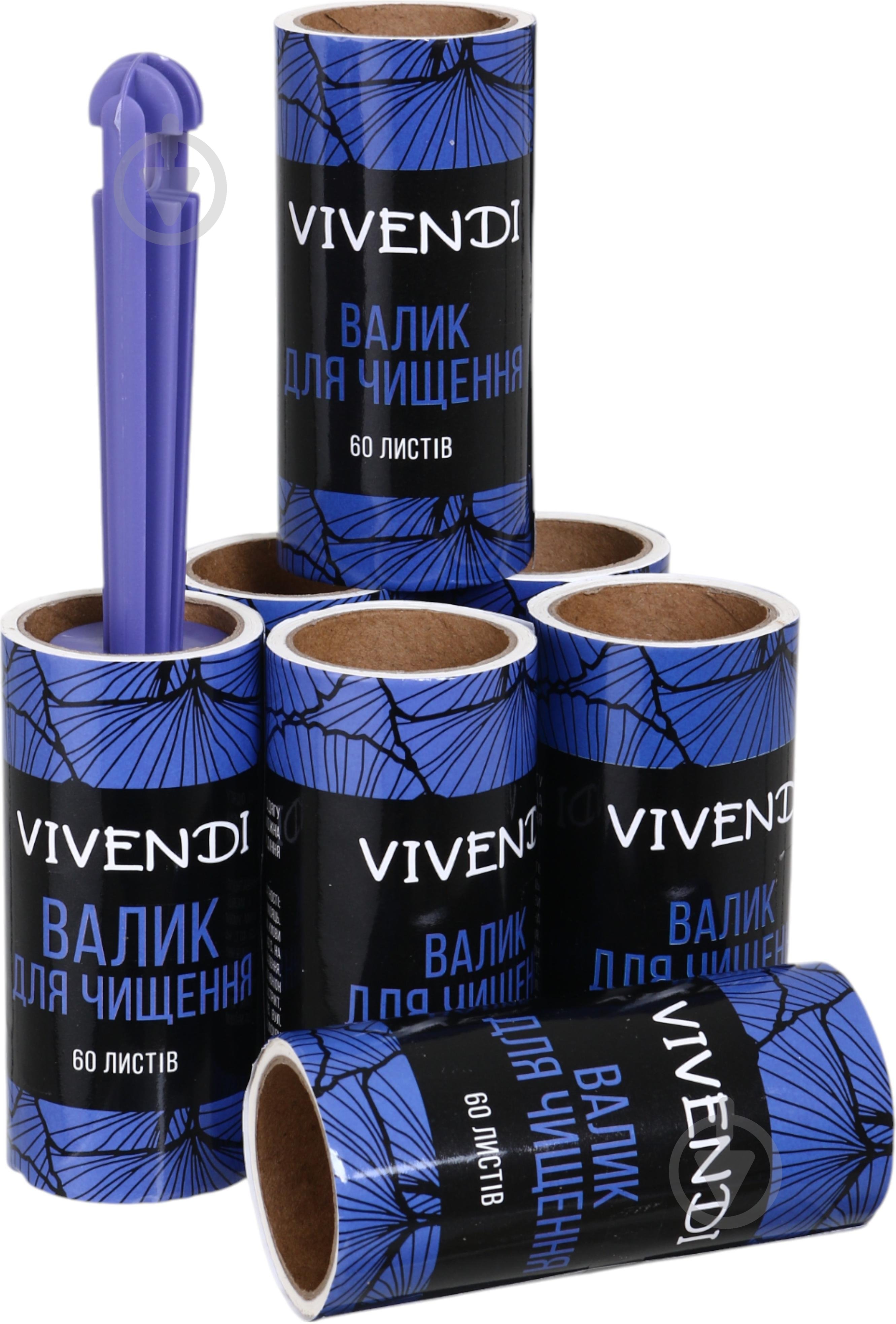 Валик для чищення одягу Vivendi з запасним блоком 60 лист. 7 шт. - фото 1