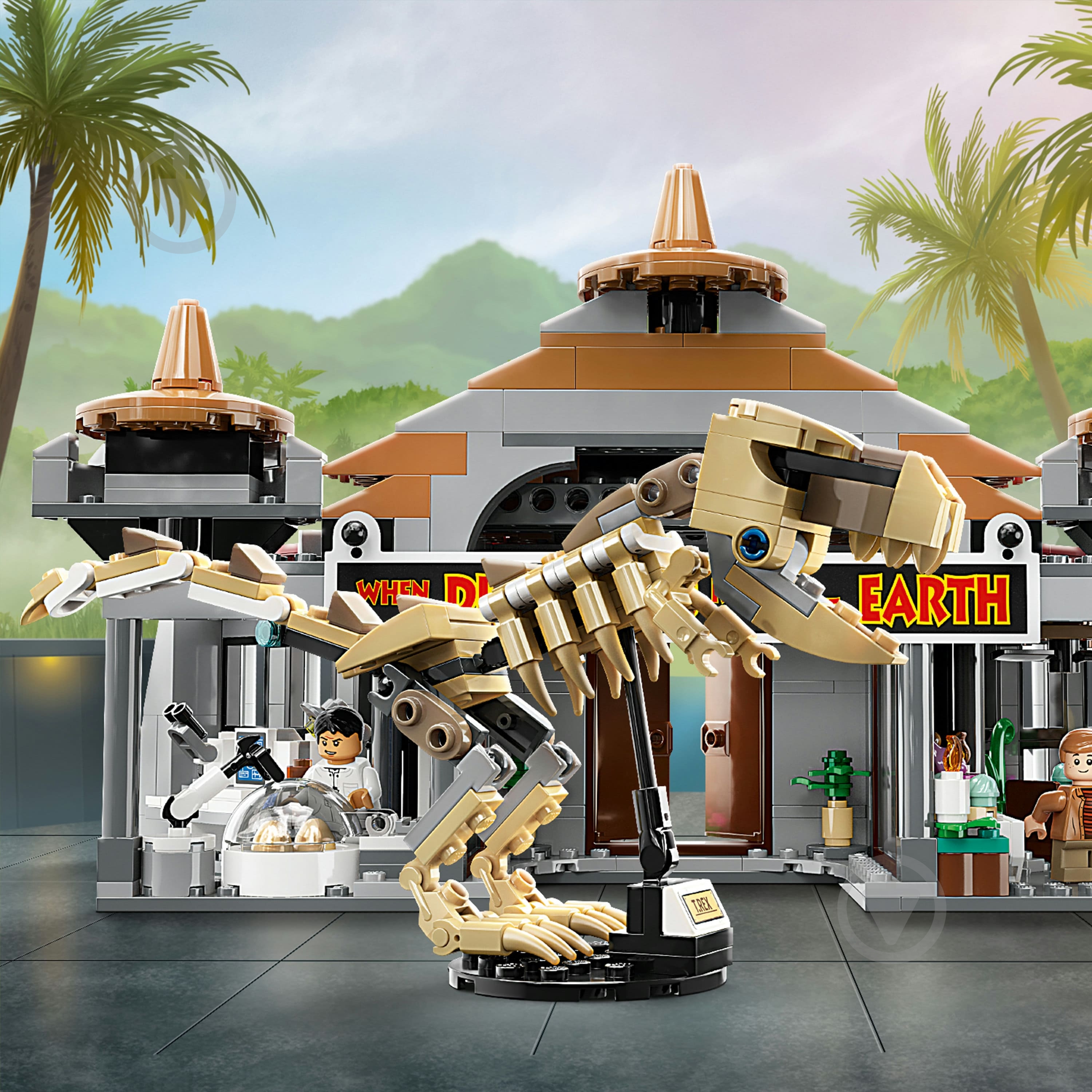ᐉ Конструктор LEGO Jurassic World Атака тиранозавра й раптора
