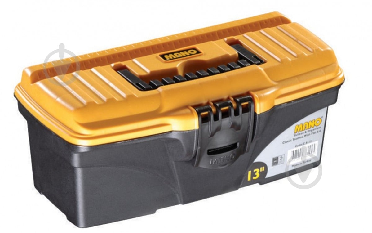 Ящик для ручного інструменту Mano класичний 13" 320x165x136 мм C.S-13 - фото 4 Ящик для ручного інструменту Mano класичний 13" 320x165x136 мм C.S-13 - фото 4