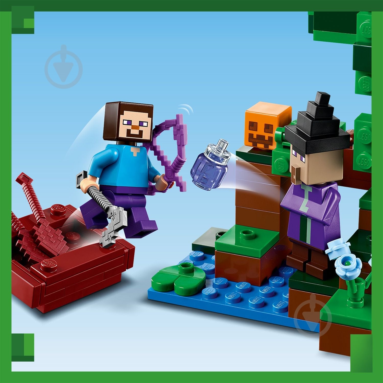 Конструктор LEGO Minecraft Тыквенная ферма 21248 - фото 9 Конструктор LEGO Minecraft Тыквенная ферма 21248 - фото 9