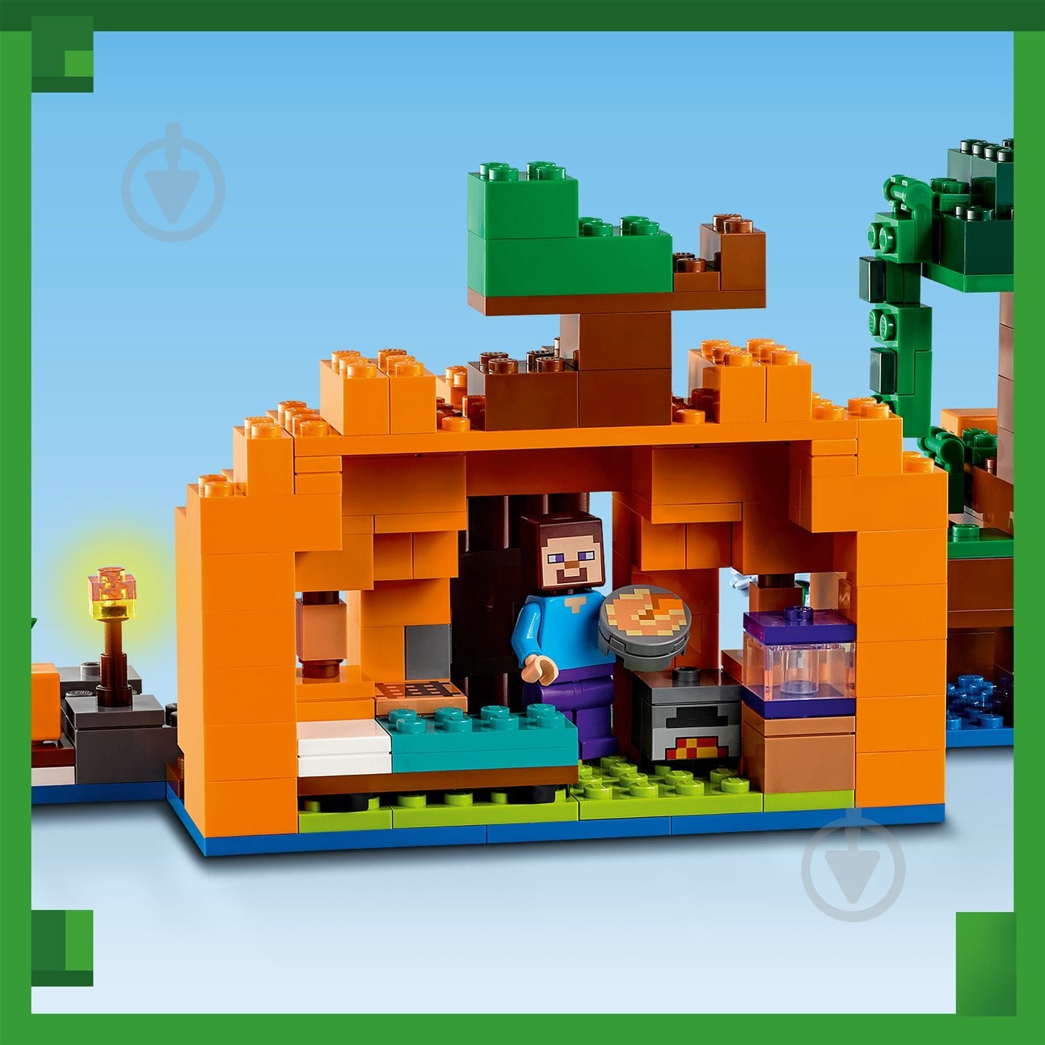 Конструктор LEGO Minecraft Тыквенная ферма 21248 - фото 7 Конструктор LEGO Minecraft Тыквенная ферма 21248 - фото 7