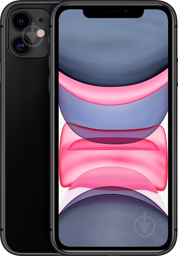Смартфон Apple iPhone 11 128GB black (MHDH3FS/A / MHDH3RM/A) - фото 1