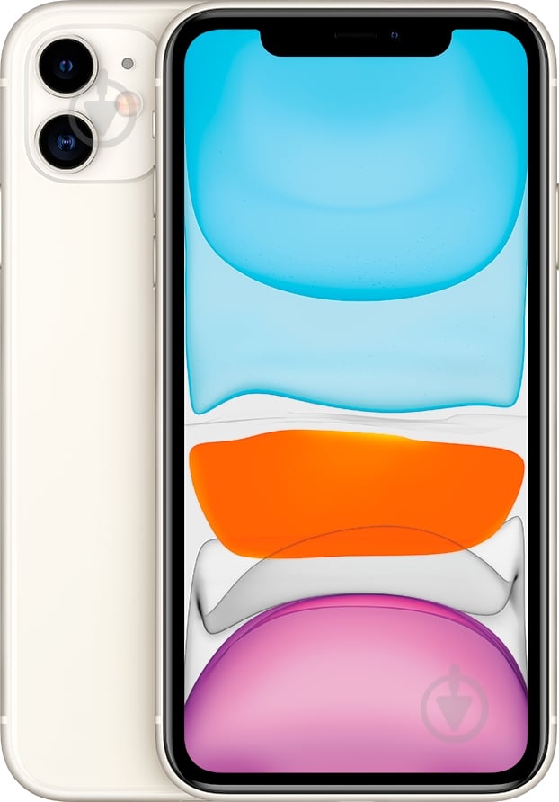 Смартфон Apple iPhone 11 128GB white (MHDJ3FS/A) - фото 1