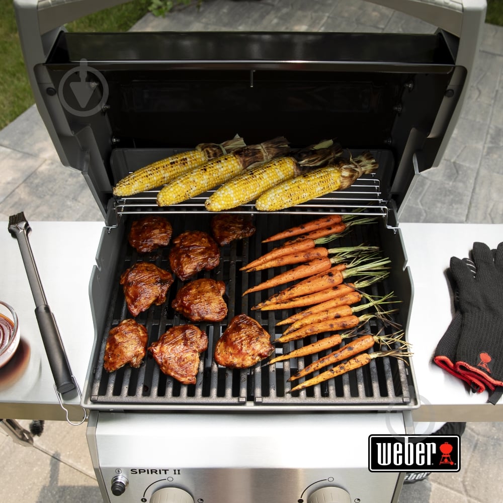 Гриль газовий Weber Spirit II E-210 GBS чорна кришка - фото 2