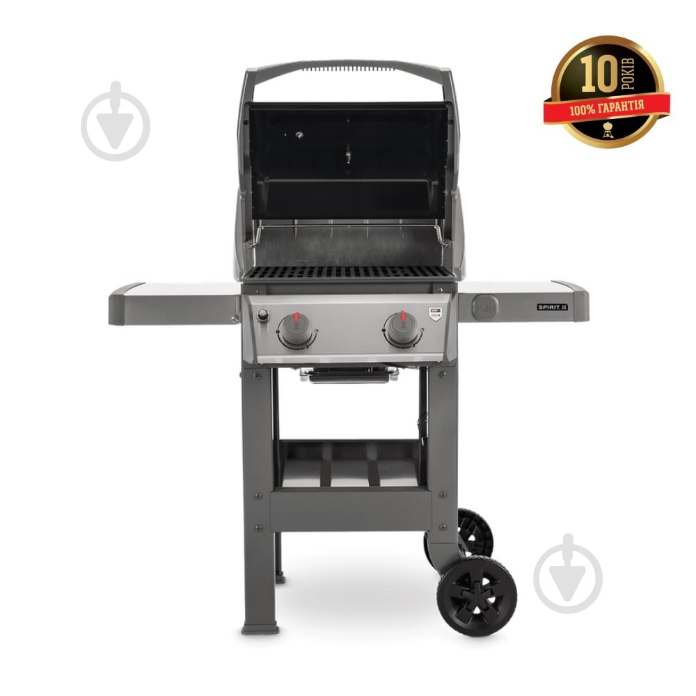 Гриль газовий Weber Spirit II E-210 GBS чорна кришка - фото 3