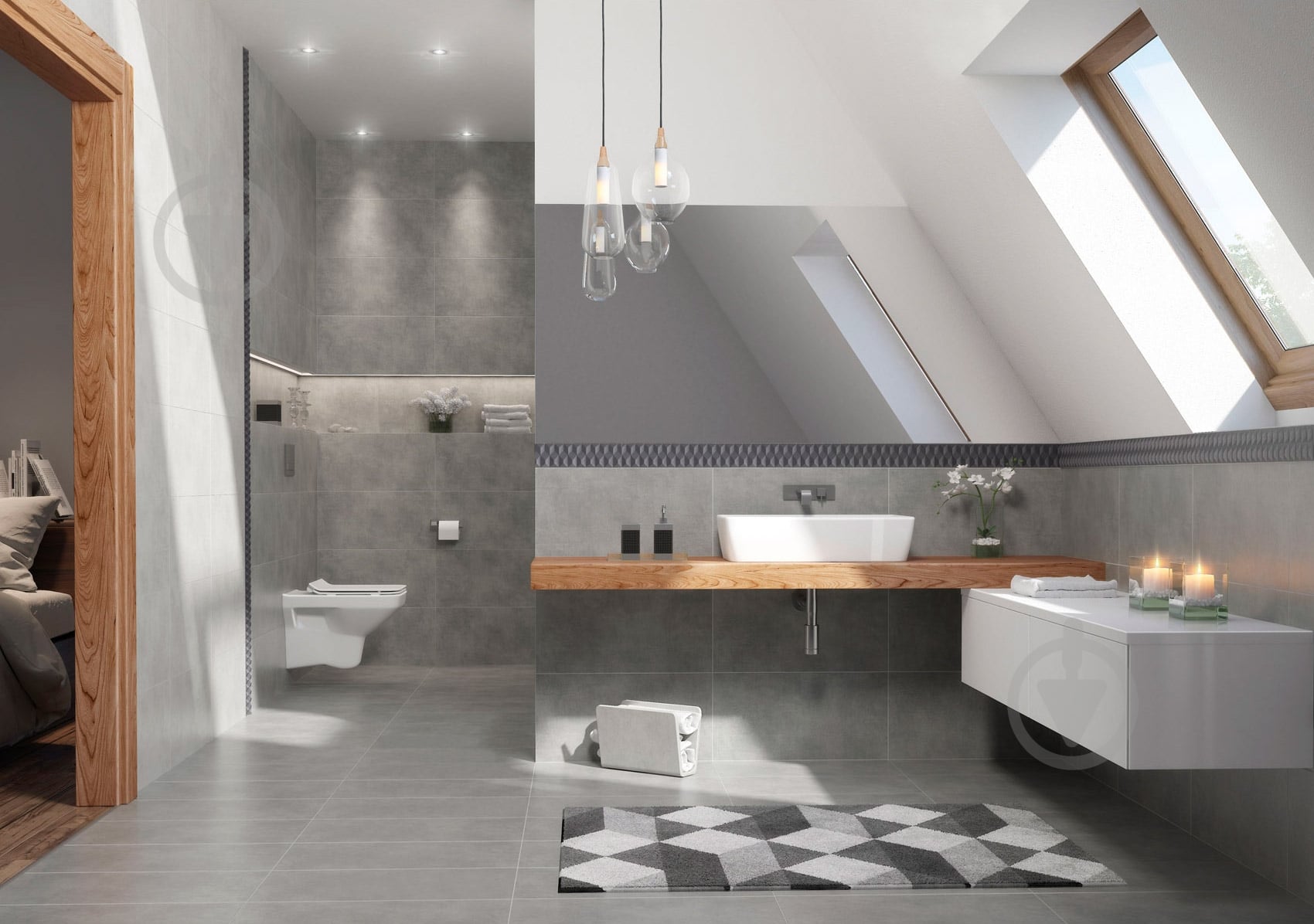 Мозаїка Cersanit Dreaming dark grey mosaic 29,8х59,8 см - фото 4 Мозаїка Cersanit Dreaming dark grey mosaic 29,8х59,8 см - фото 4