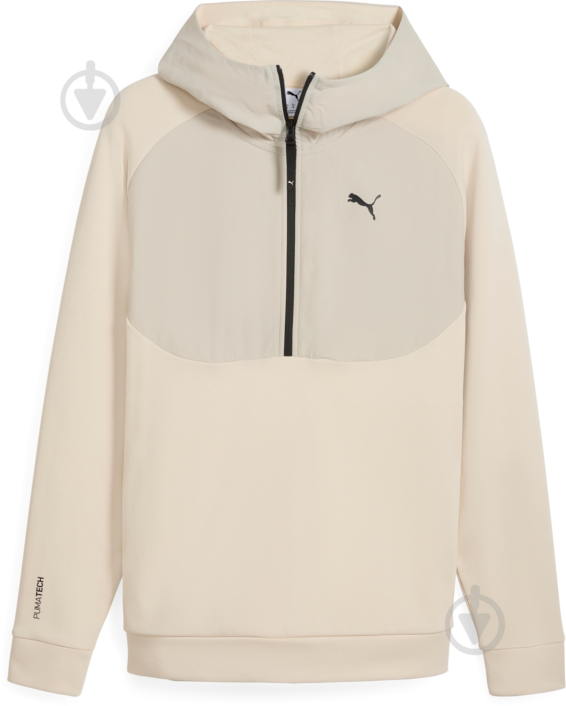 ᐉ Джемпер Puma TECH Half-Zip Hoodie 68729087 р.2XL бежевий