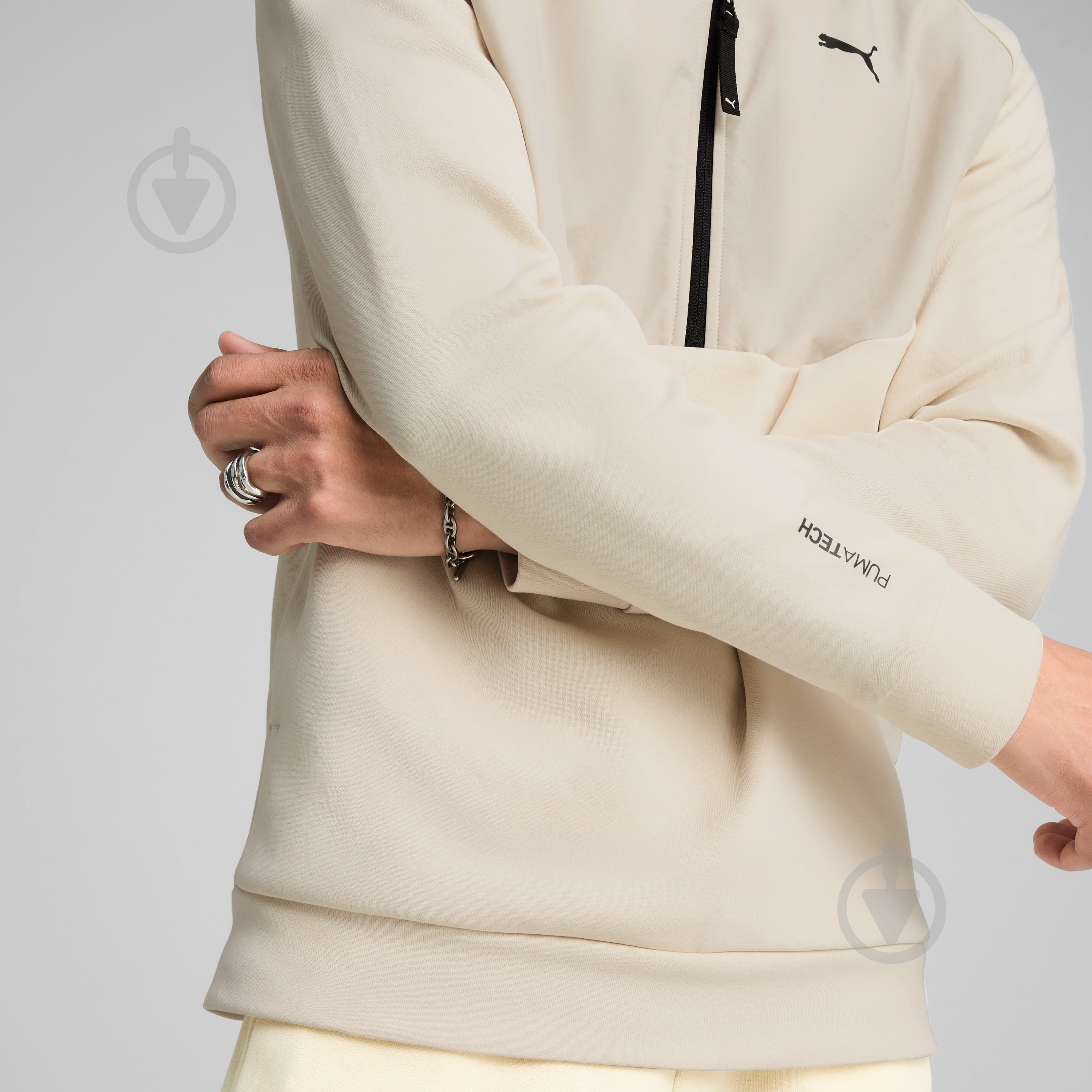 ᐉ Джемпер Puma TECH Half-Zip Hoodie 68729087 р.2XL бежевий