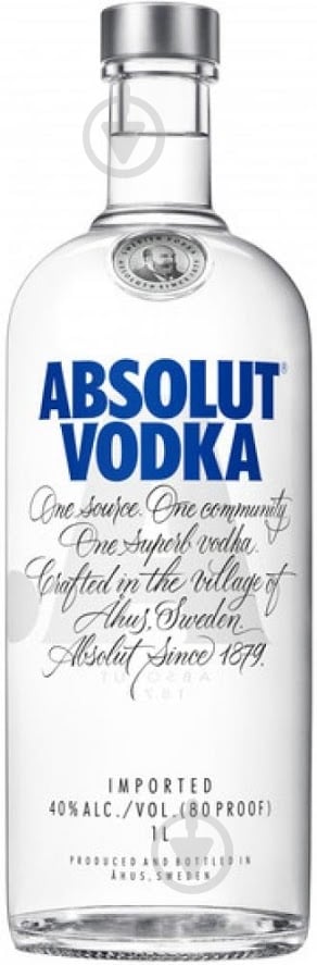 Водка Absolut 40% 1 л - фото 1