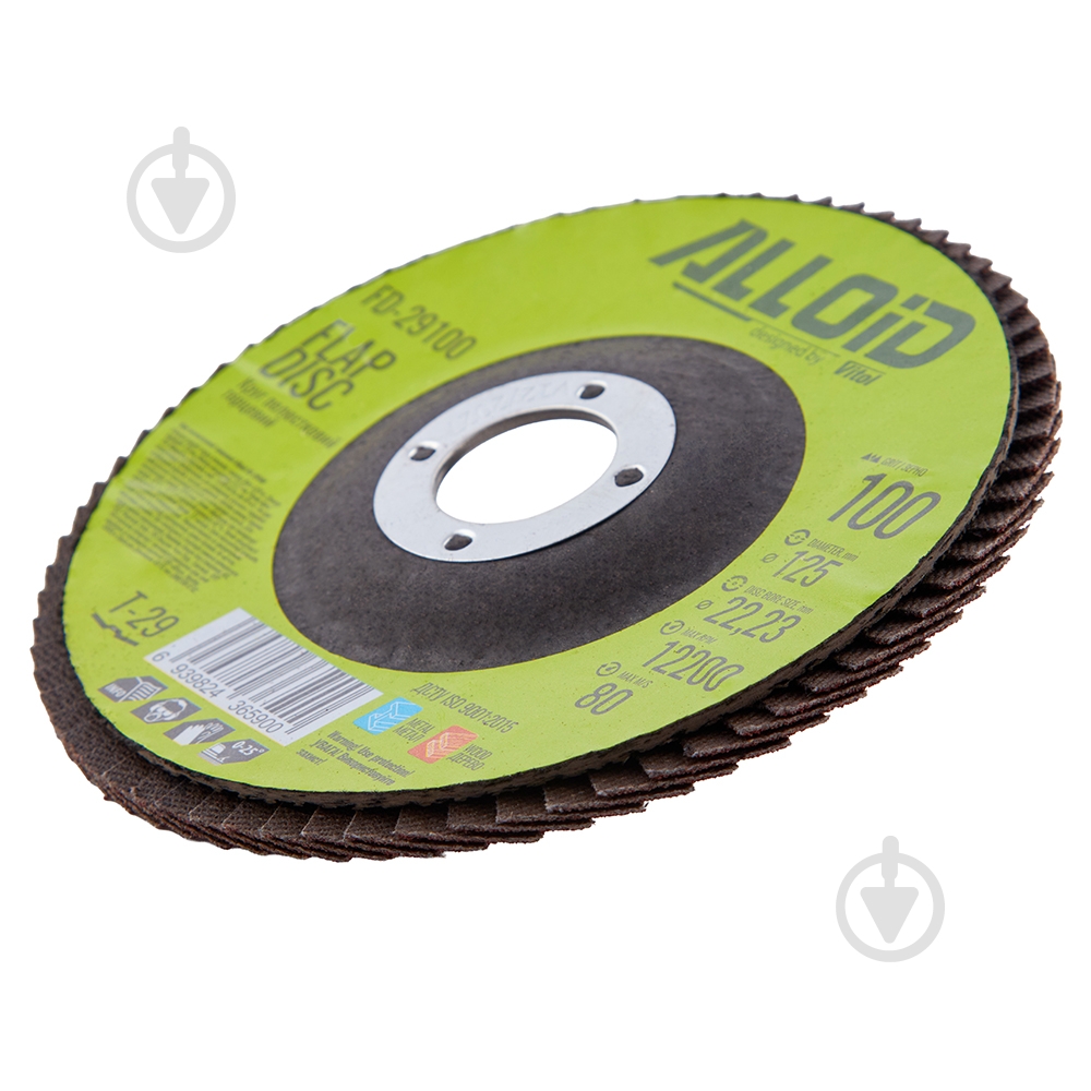 Круг пелюстковий Alloid 125 мм P100 FD-29100 - фото 4 Круг пелюстковий Alloid 125 мм P100 FD-29100 - фото 4