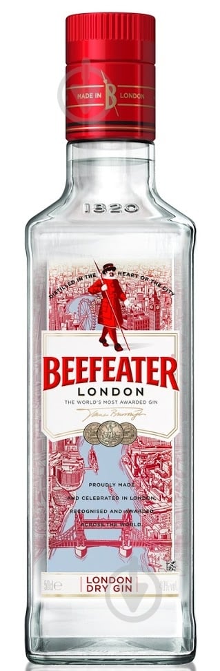 Джин Beefeater 40% 0,5 л - фото 1 Джин Beefeater 40% 0,5 л - фото 1