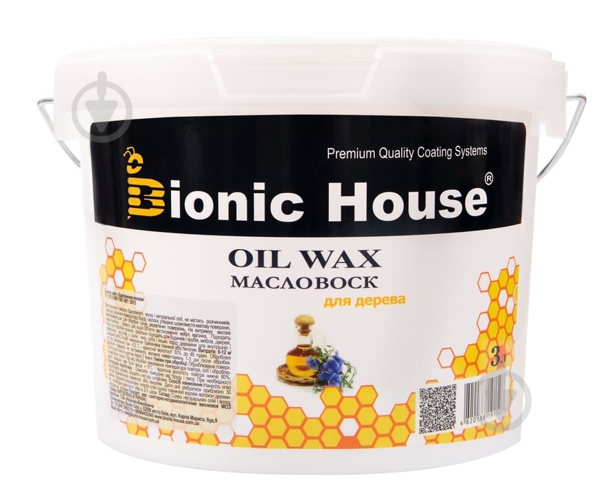 Масло-воск Bionic House Oil Wax для древесины 3 л - фото 1