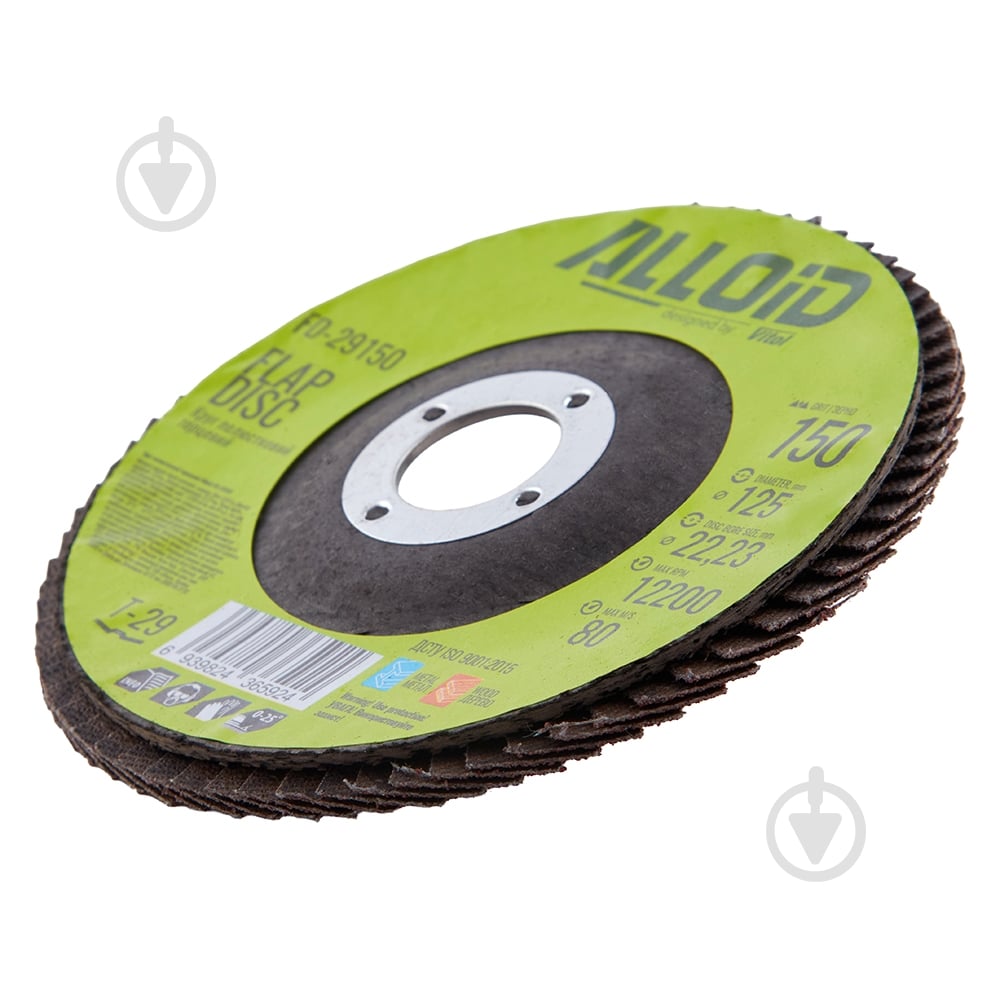 Круг пелюстковий Alloid 125 мм P150 FD-29150 - фото 4 Круг пелюстковий Alloid 125 мм P150 FD-29150 - фото 4