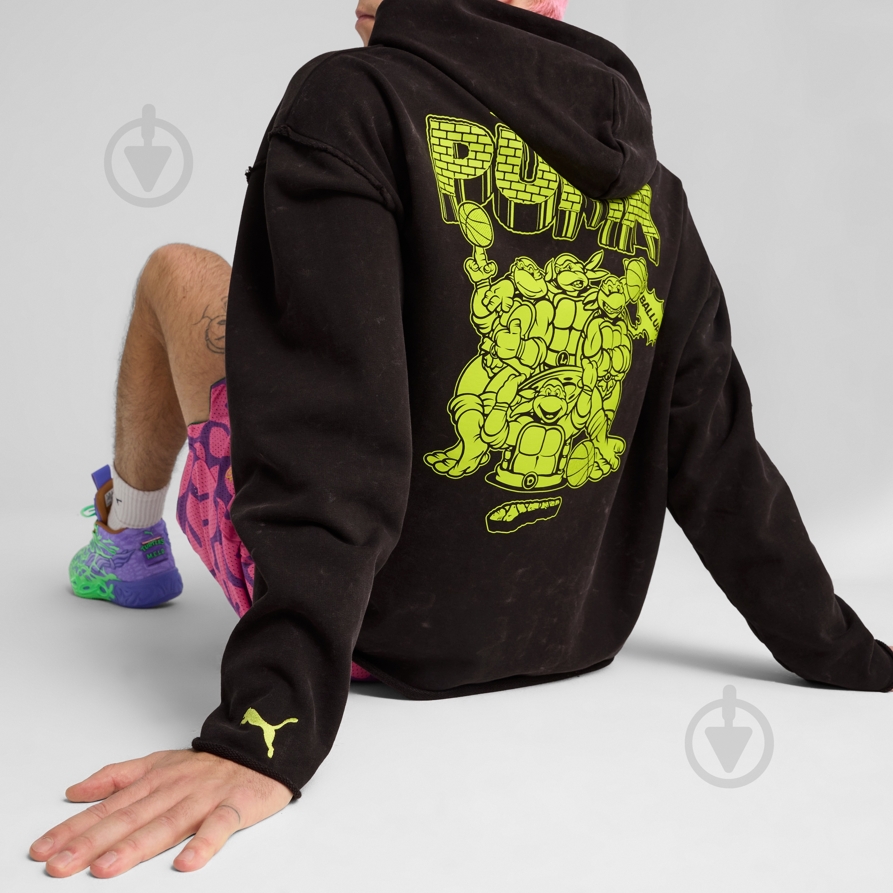 ᐉ Джемпер Puma Hoops x TMNT Hoodie 63092701 р.2XL разноцветный
