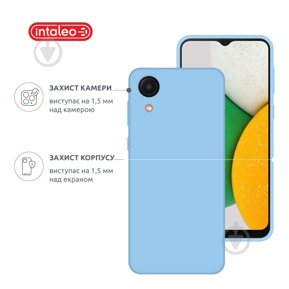 Чехол Intaleo SoftShell для Samsung Galaxy A03 Core голубой - фото 3