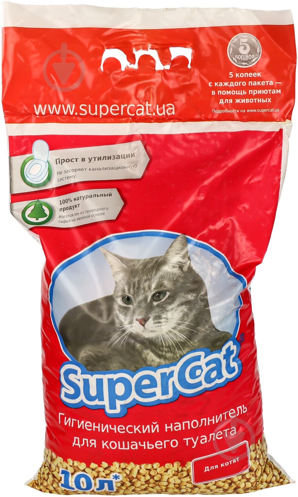 Наполнитель для кошачьего туалета SuperCat 3 кг 3548 3 кг - фото 1