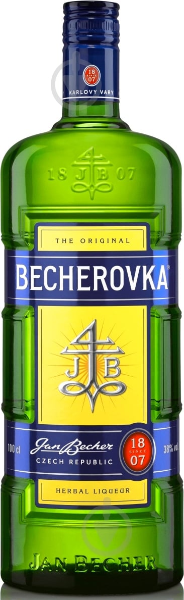 Настоянка лікерна Becherovka 38% 1 л - фото 1