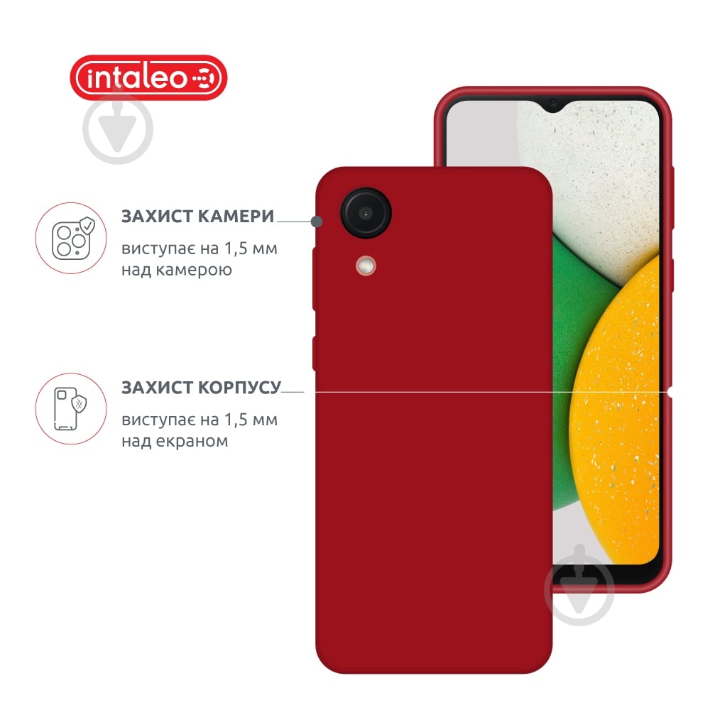 Чехол Intaleo SoftShell для Samsung Galaxy A03 Core красный - фото 3 Чехол Intaleo SoftShell для Samsung Galaxy A03 Core красный - фото 3