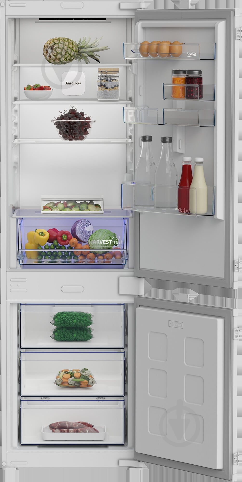Вбудовуваний холодильник Beko B3BCNA294HS - фото 3