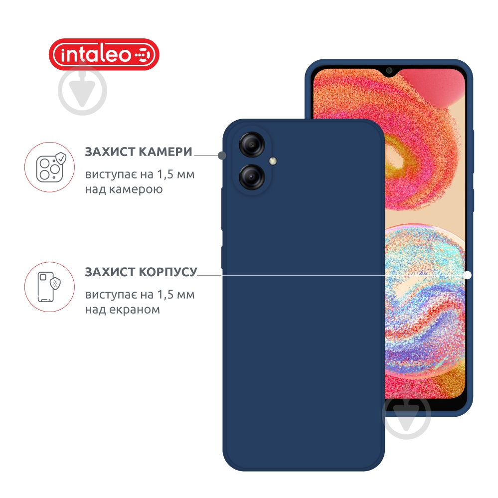 Чохол Intaleo SoftShell для Samsung Galaxy A04e блакитний - фото 3