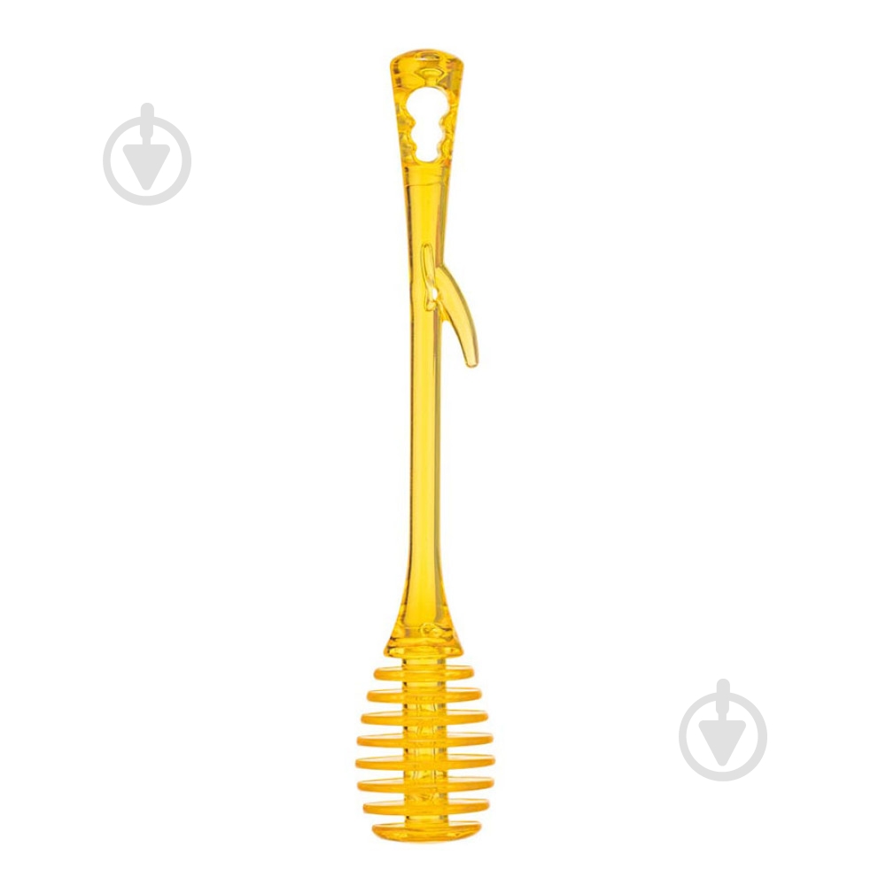 Ложка для меду Qlux 17 см жовта L-00111 - фото 1