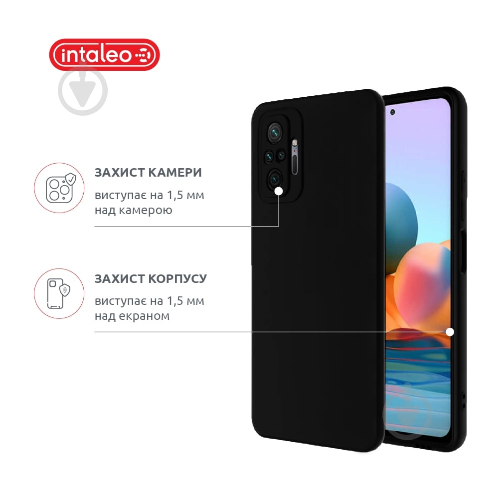 Чехол Intaleo SoftShell черный для Xiaomi Redmi 10 - фото 3 Чехол Intaleo SoftShell черный для Xiaomi Redmi 10 - фото 3