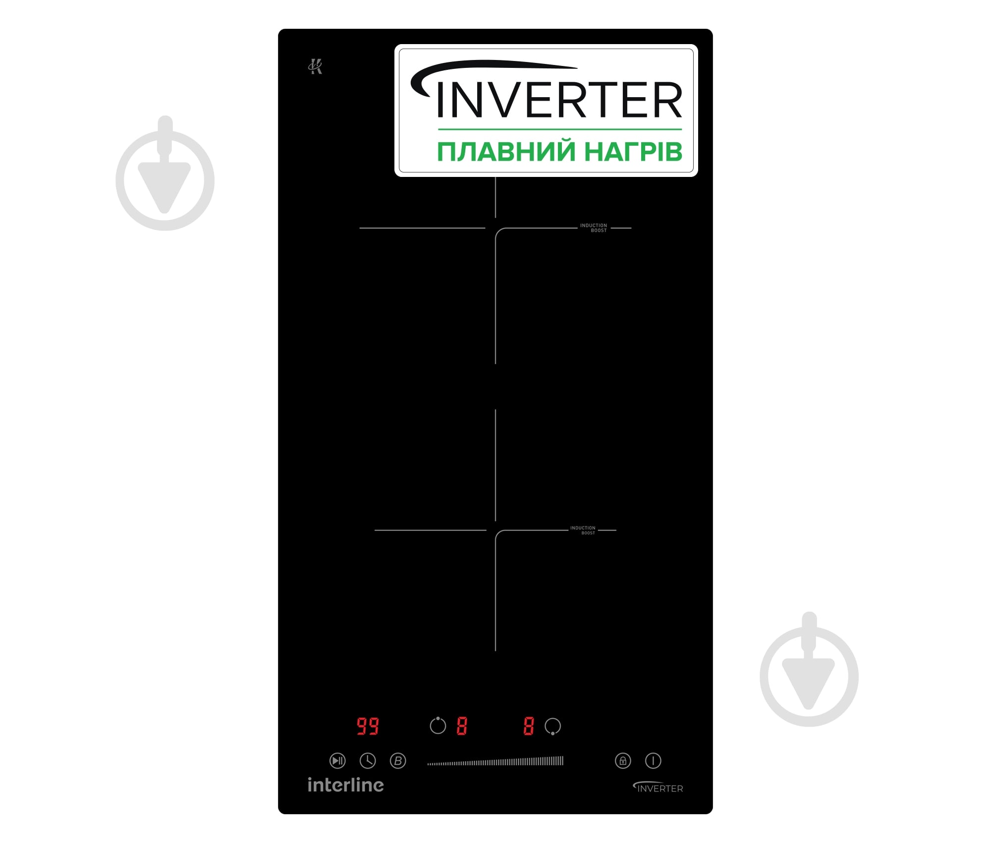 Варочная поверхность индукционная Interline HIV 538 SIT BB - фото 3