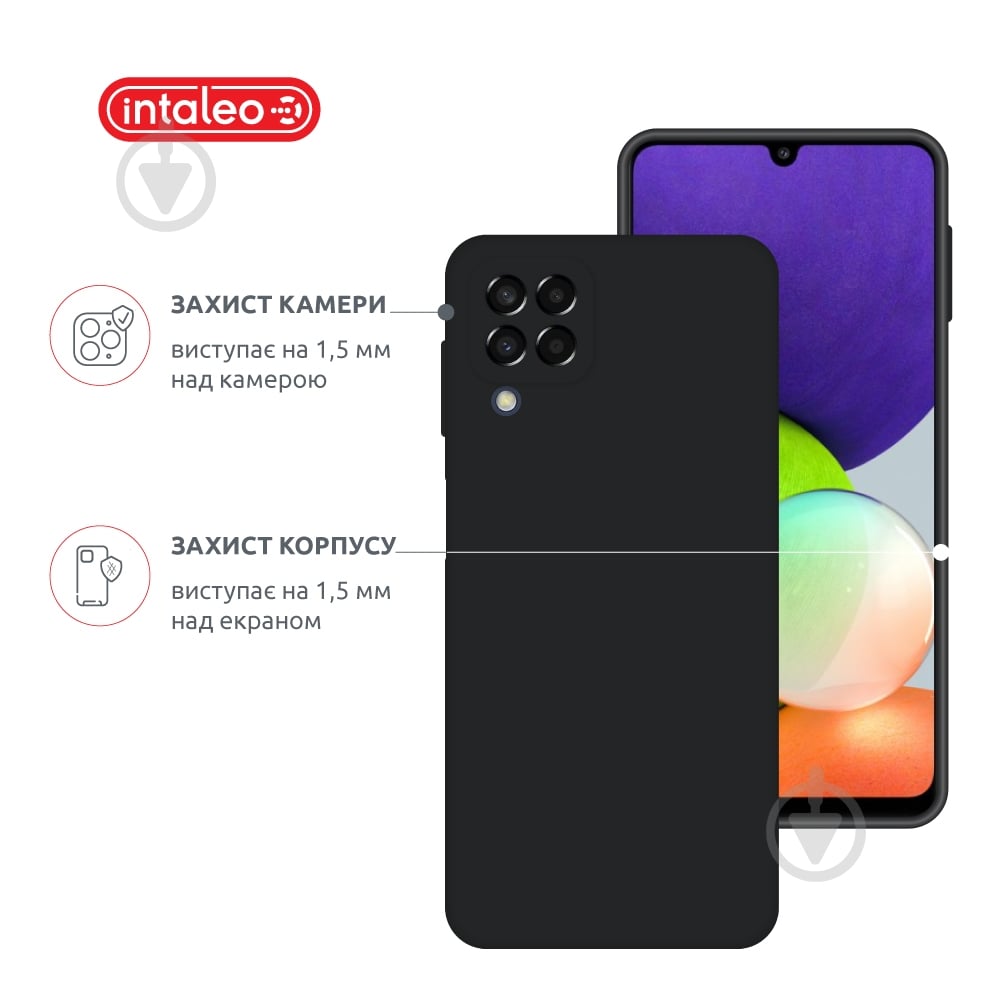 Чехол Intaleo SoftShell для Samsung A22 LTE 4G черный - фото 3
