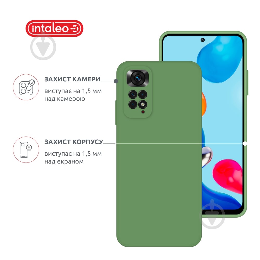 Чехол Intaleo SoftShell черный для Xiaomi Redmi Note 11 - фото 3 Чехол Intaleo SoftShell черный для Xiaomi Redmi Note 11 - фото 3